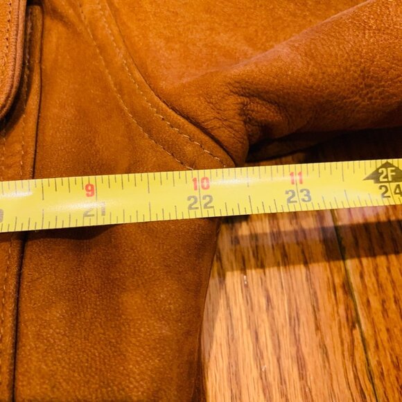 Brooks Brothers Men's Suede Leather Hunting Field Shooting Jacket Car Coat - Picture 15 of 16